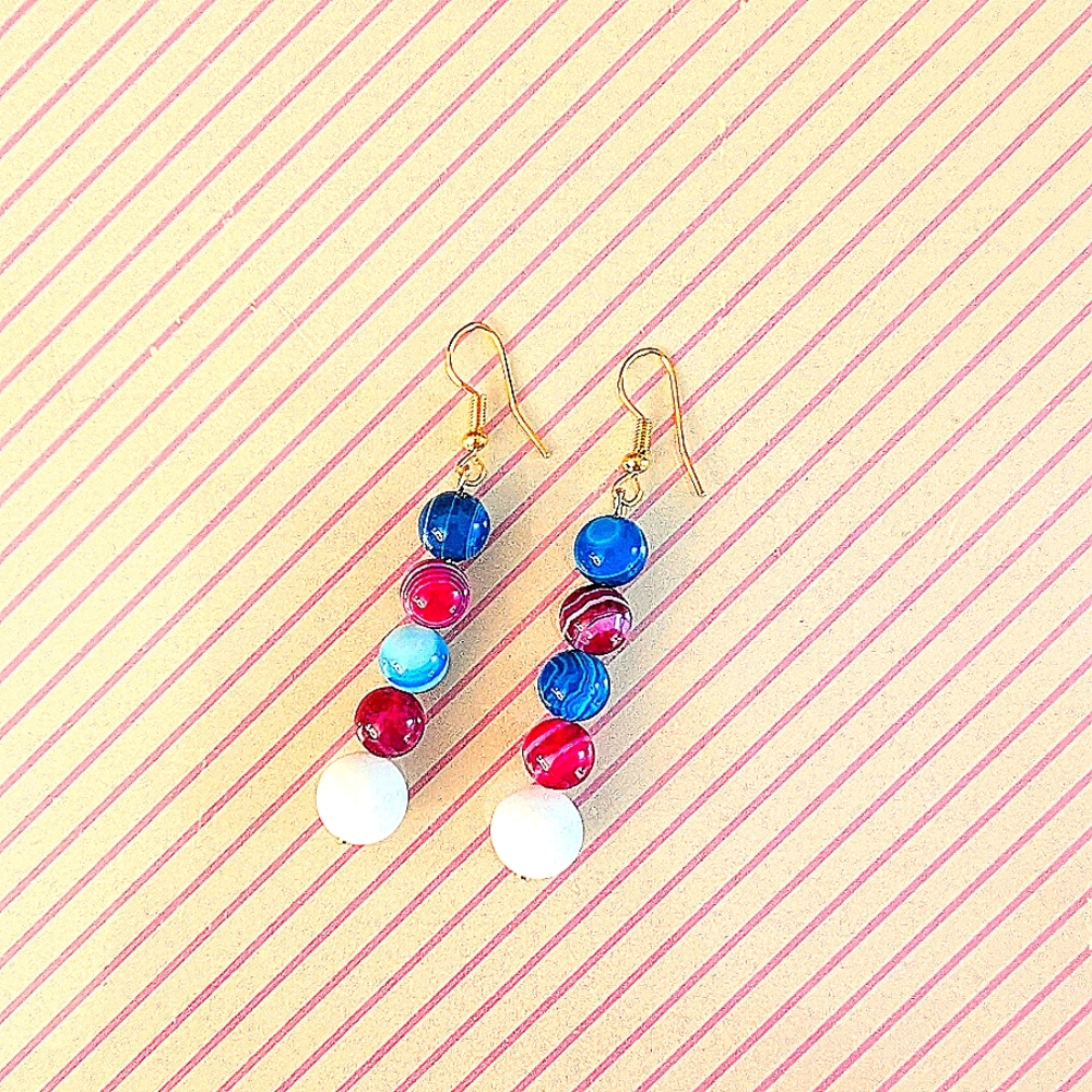 Elegant Multicolor Beaded Earrings